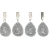 Cepewa Tafelkleed gewichten - 4x - polystone/metaal - Happy Moods