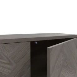 Charlene‑Buffetkast met 2 deuren, fishbone‑patroon, whiteoak look
