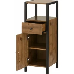 Chris - Kast met 1 deur en 1 lade eiken spaanplaat