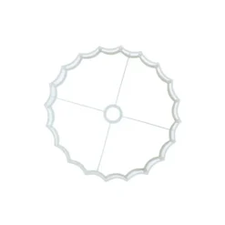 Cilinder lampenkap Disli - Wit - Ø40cm
