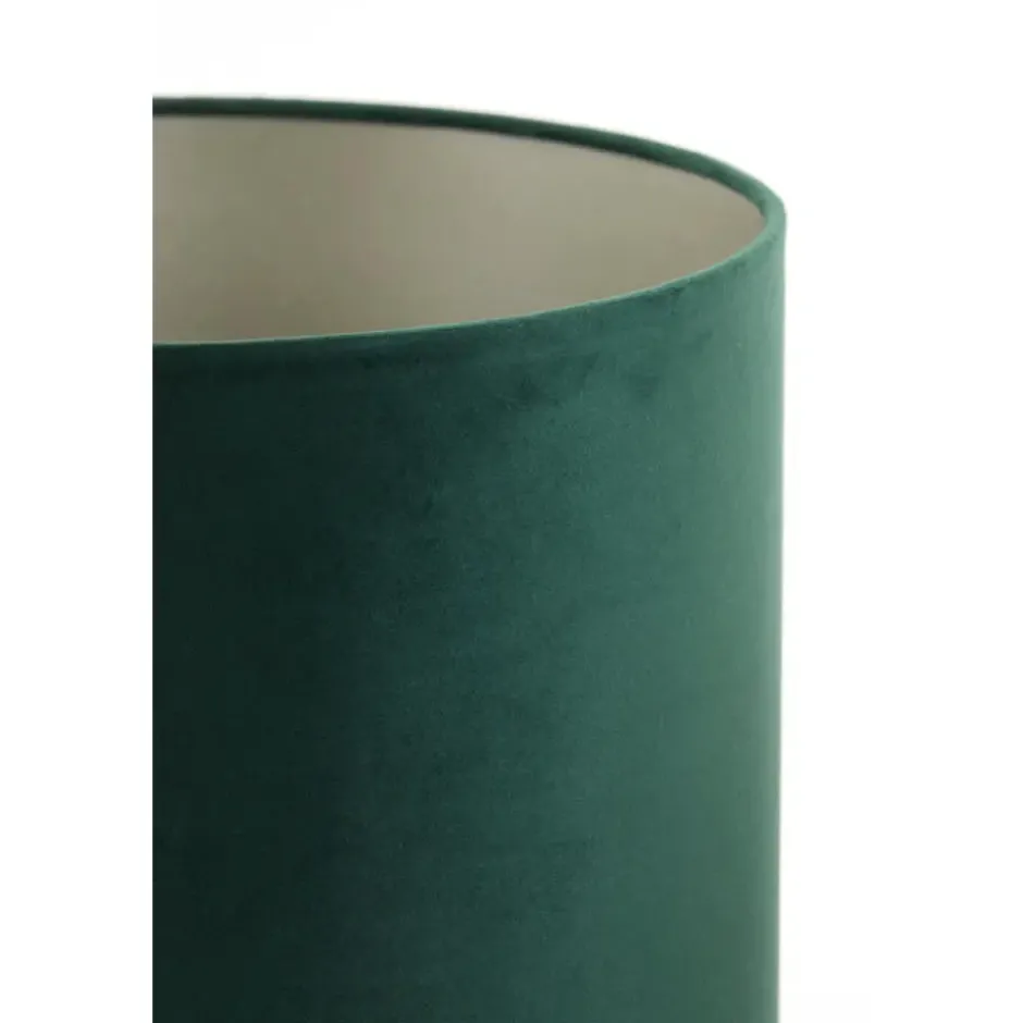 Cilinder Lampenkap Velours - Dutch Green - Ø30x21cm