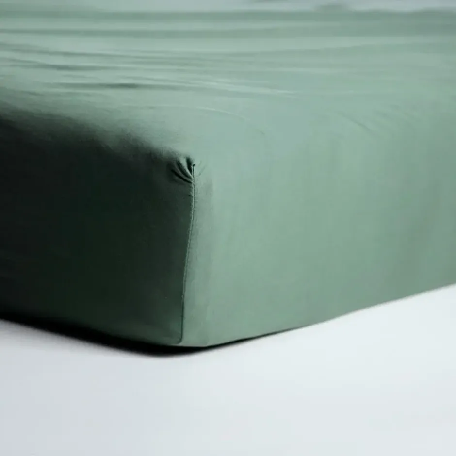 Cinderella - Hoeslaken - Tot 25 cm matrashoogte - Jersey - 120x200 cm - Groen