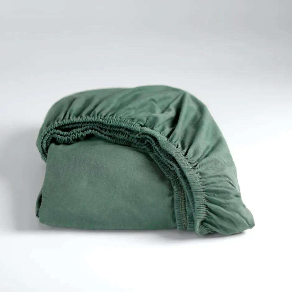Cinderella - Hoeslaken - Tot 25 cm matrashoogte - Jersey - 120x200 cm - Groen