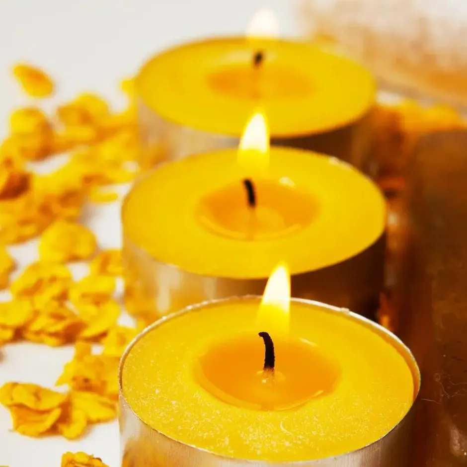 Citronella geur theelichtjes - Citrusgeur - 24x stuks