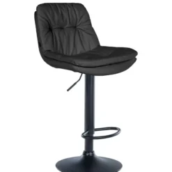 CLP Barkruk Laurel zwart Frame - Kunstleer - zwart