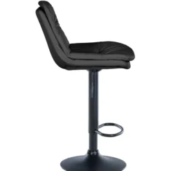 CLP Barkruk Laurel zwart Frame - Kunstleer - zwart