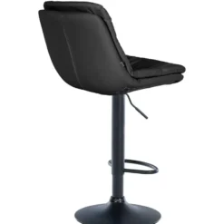 CLP Barkruk Laurel zwart Frame - Kunstleer - zwart