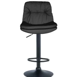 CLP Barkruk Laurel zwart Frame - Kunstleer - zwart