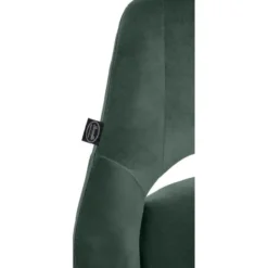 CLP Barkruk Milet zwart Frame - Fluweel - groen