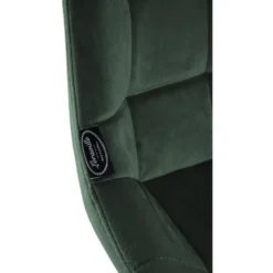 CLP Barkruk Weston zwart Frame - Fluweel - donkergroen