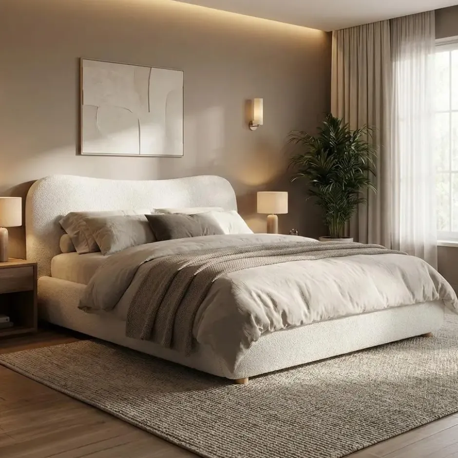 CLP Bed Maido 100x181x224 cm - creme
