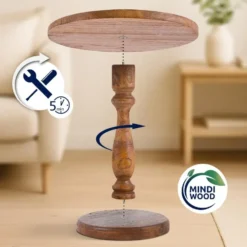 CLP Bijzettafel Adamsville Hout - bruin