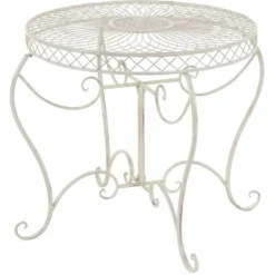CLP Bijzettafel tuin Sheela Metaal - antiek/creme