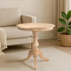 CLP Bijzettafel Wiva bruin Frame - Hout - natura