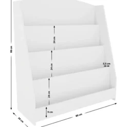 CLP Boekenkast Melfa Hout - wit