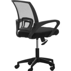 CLP Bureaustoel Auburn zwart Frame - Microfiber - zwart