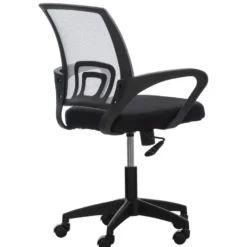 CLP Bureaustoel Auburn zwart Frame - Microfiber - grijs