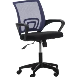 CLP Bureaustoel Auburn zwart Frame - Microfiber - purper
