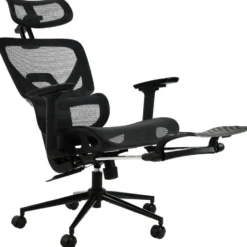 CLP Bureaustoel Beresford zwart Frame - Stof - zwart