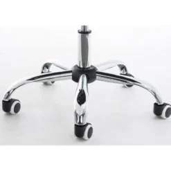 CLP Bureaustoel Deli V2 chroom Frame - Kunstleer - wit