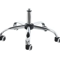 CLP Bureaustoel Deli V2 chroom Frame - Kunstleer - wit