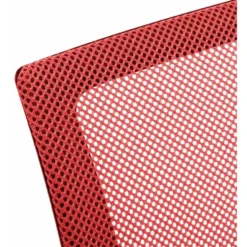 CLP Bureaustoel Genius zwart Frame - Kunstleer - rood
