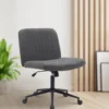 CLP Bureaustoel Kingman zwart Frame - Stof - donkergrijs