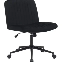 CLP Bureaustoel Kingman zwart Frame - Fluweel - zwart