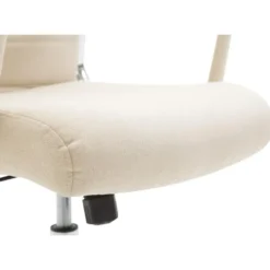 CLP Bureaustoel Kolumbus chroom Frame - Stof - creme