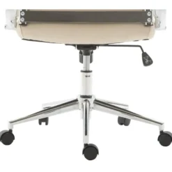 CLP Bureaustoel Kolumbus chroom Frame - Stof - creme