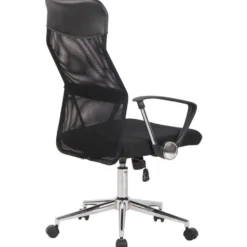 CLP Bureaustoel Korba chroom Frame - Microfiber - zwart
