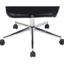 CLP Bureaustoel Korba chroom Frame - Microfiber - zwart