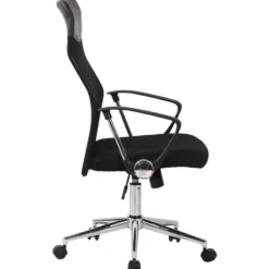 CLP Bureaustoel Korba chroom Frame - Microfiber - zwart