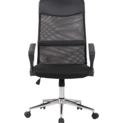 CLP Bureaustoel Korba chroom Frame - Microfiber - zwart