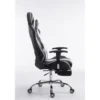 CLP Bureaustoel Limit zwart Frame - Kunstleer - zwart/wit