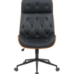 CLP Bureaustoel Martil zwart Frame - Hout - zwart
