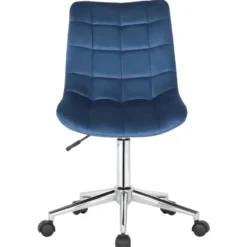 CLP Bureaustoel Medford Fluweel - blauw