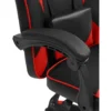 CLP Bureaustoel Orkney zwart Frame - Kunstleer - zwart/rood