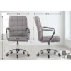 CLP Bureaustoel Terni chroom Frame - Stof - grijs