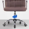 CLP Bureaustoel Terni chroom Frame - Stof - bruin