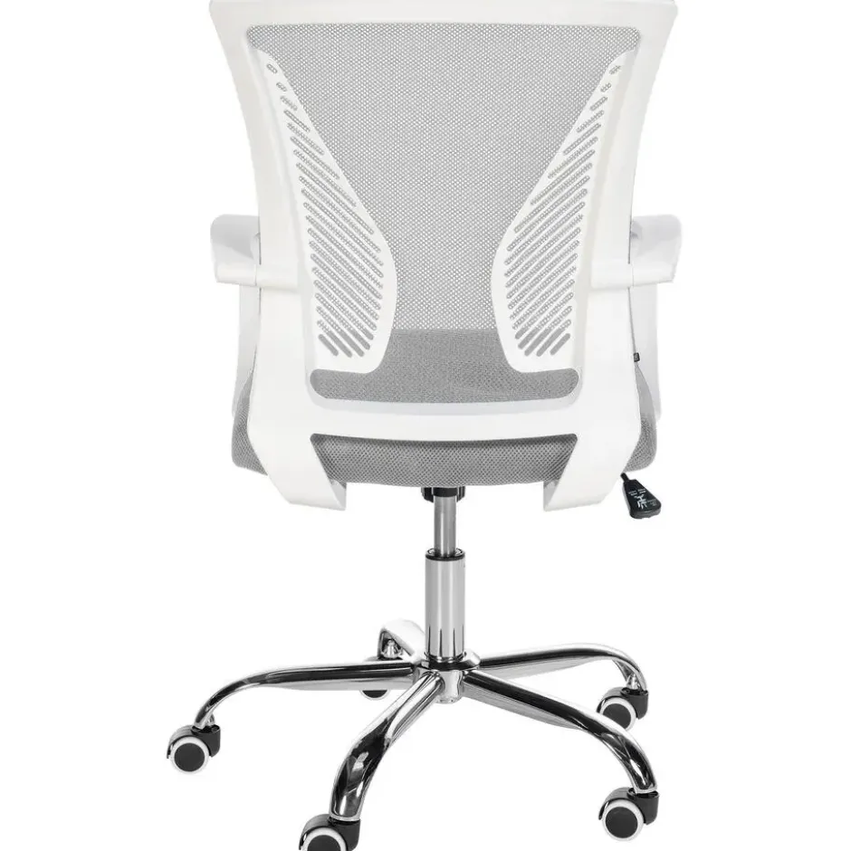 CLP Bureaustoel Tracy chroom Frame - Microfiber - licht grijs