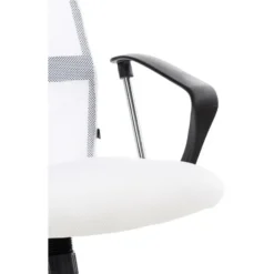 CLP Bureaustoel Washington chroom Frame - Kunstleer - wit