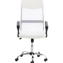 CLP Bureaustoel Washington chroom Frame - Kunstleer - wit