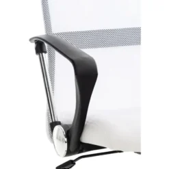 CLP Bureaustoel Washington chroom Frame - Kunstleer - wit