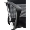 CLP Bureaustoel Washington chroom Frame - Kunstleer - zwart