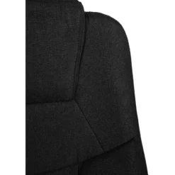 CLP Bureaustoel XL Apoll chroom Frame - Stof - zwart