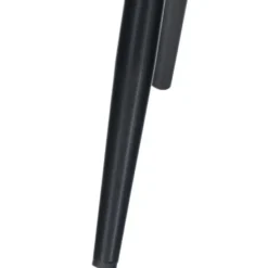 CLP Eetkamerstoel Antibes zwart Frame - Fluweel - blauw