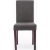 CLP Eetkamerstoel Ina cappuccino Frame - Stof - donkergrijs