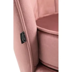 CLP Eetkamerstoel Rosita goud Frame - Fluweel - roze