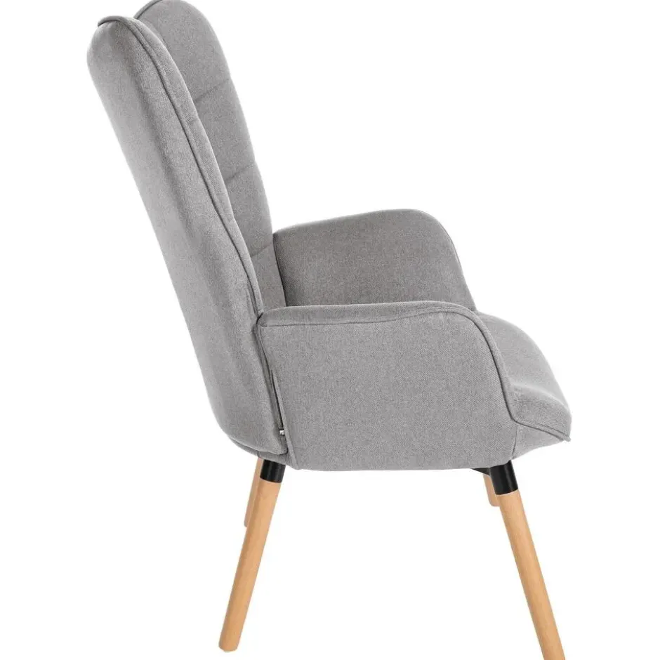 CLP Fauteuil Garding natura Frame - Stof - grijs